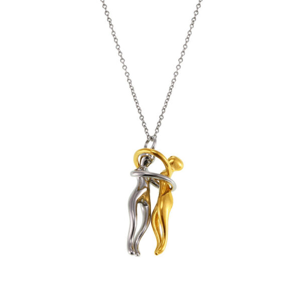 Love hug niche detachable necklace couple gift trend fashion personality exquisite design sense spot